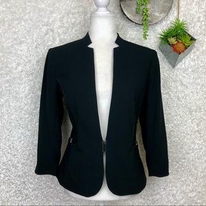 Caché Black Notch Lapel Blazer Size 8